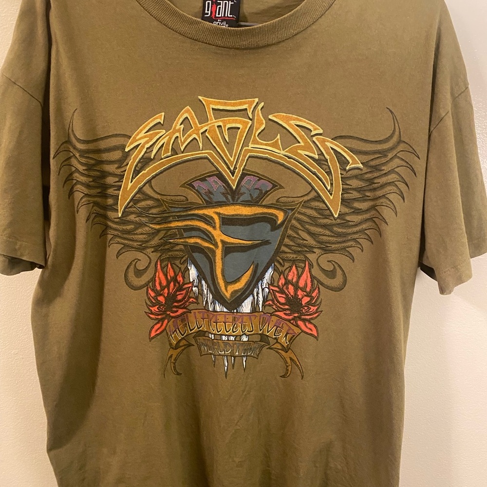 Vintage 1995 Hell Freezes Over Eagles World Tour Graphic T-Shirt